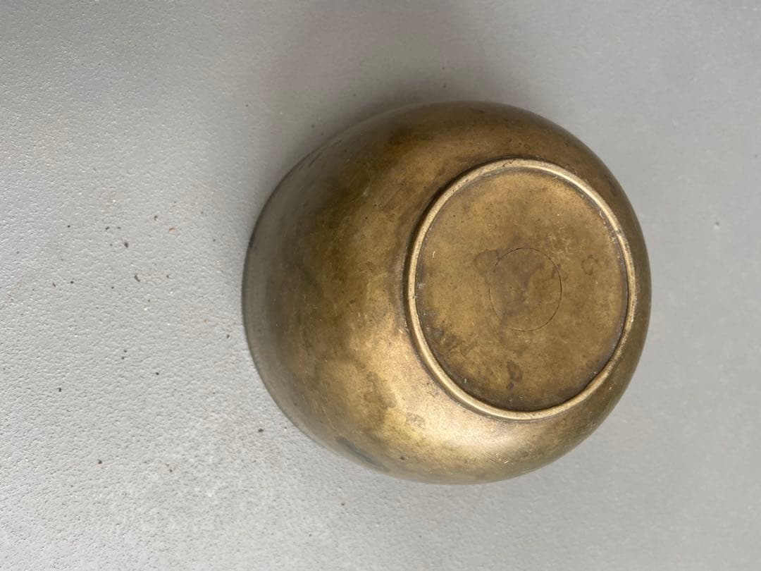 李朝 真鍮 アンティーク ボウル