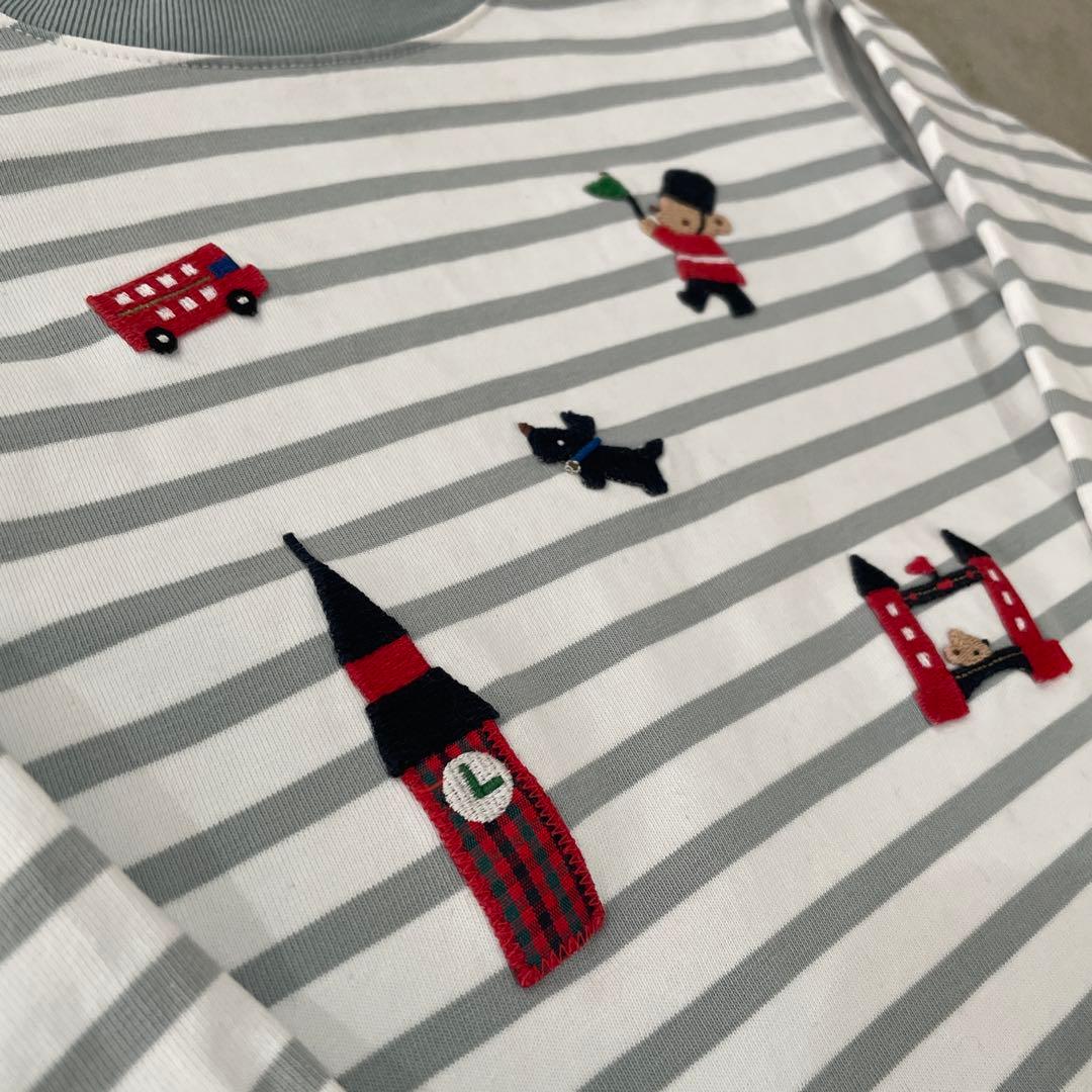 Familiar ロンドン柄ロンT 90サイズ