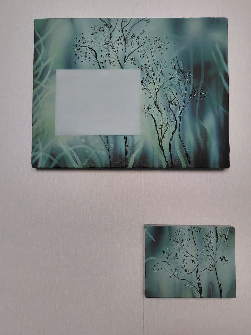 絵画 アクリル アート インテリア おしゃれ　風景画　植物　一点物　作家物　写実