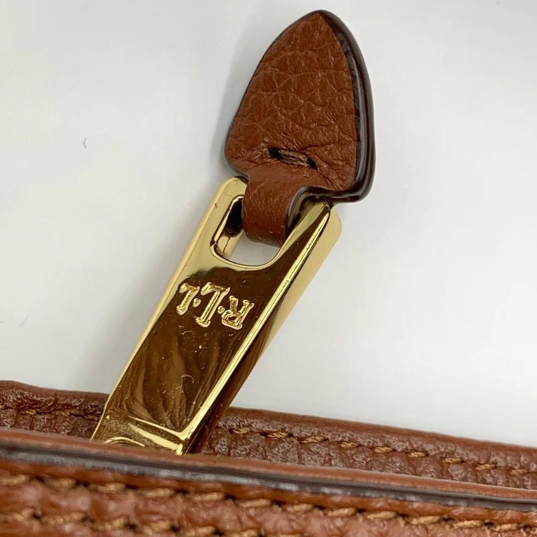 【極美品】LRL ローレンラルフローレン レザー ショルダーバッグ フリンジ