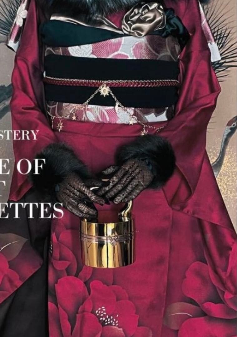 振袖 フルセット 長襦袢、草履、紙飾りセット 成人式 赤ぼかし トールサイズ