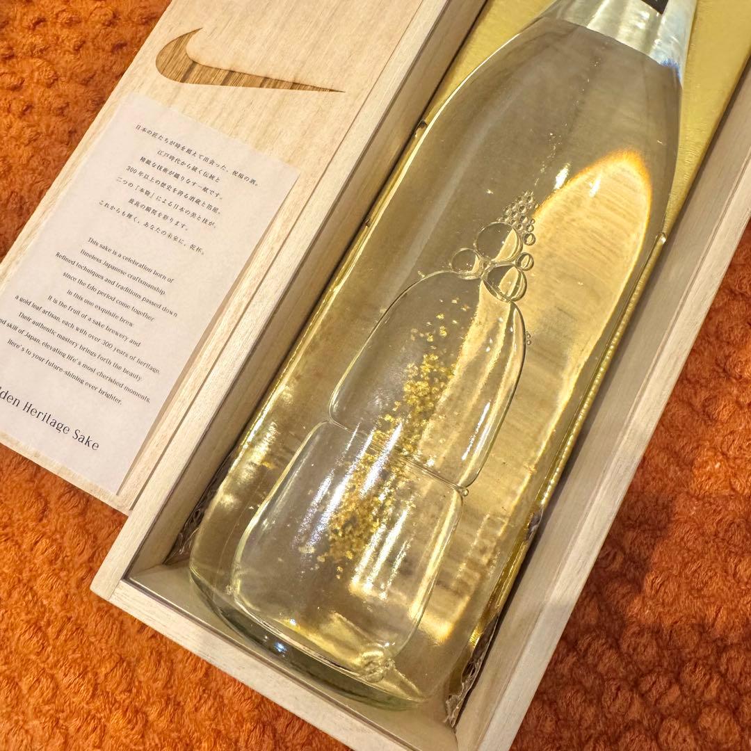 ☆レア☆ Nike 酒 金箔 Golden Heritage Sake 木箱入り
