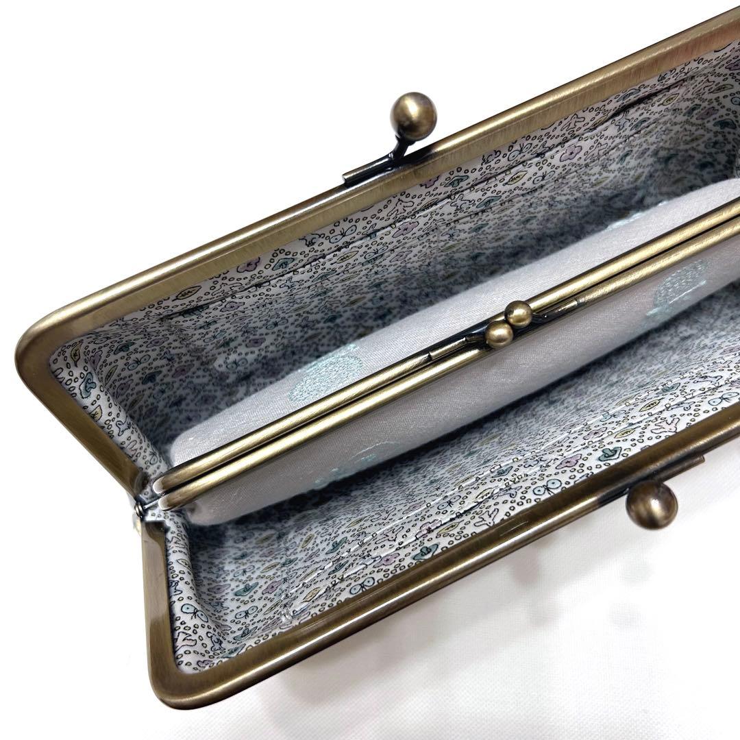 ミナペルホネンハンドメイド⭐️ちょっと特別ながま口　親子長財布スカイフル　バラード