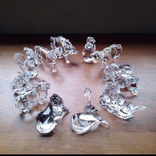 【美品】バカラ　干支の置物 十二支セット　クリスタルガラス 　12点セット　B