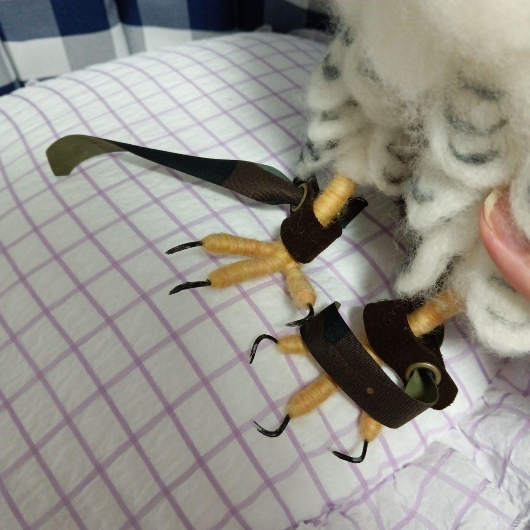 ハーピーイーグル オウギワシ 羊毛フェルト 鳥 ぬいぐるみ 鷹 鷲 猛禽類