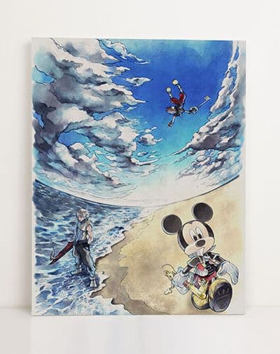 ★【未開封】キングダムハーツ アートキャンバス 距離