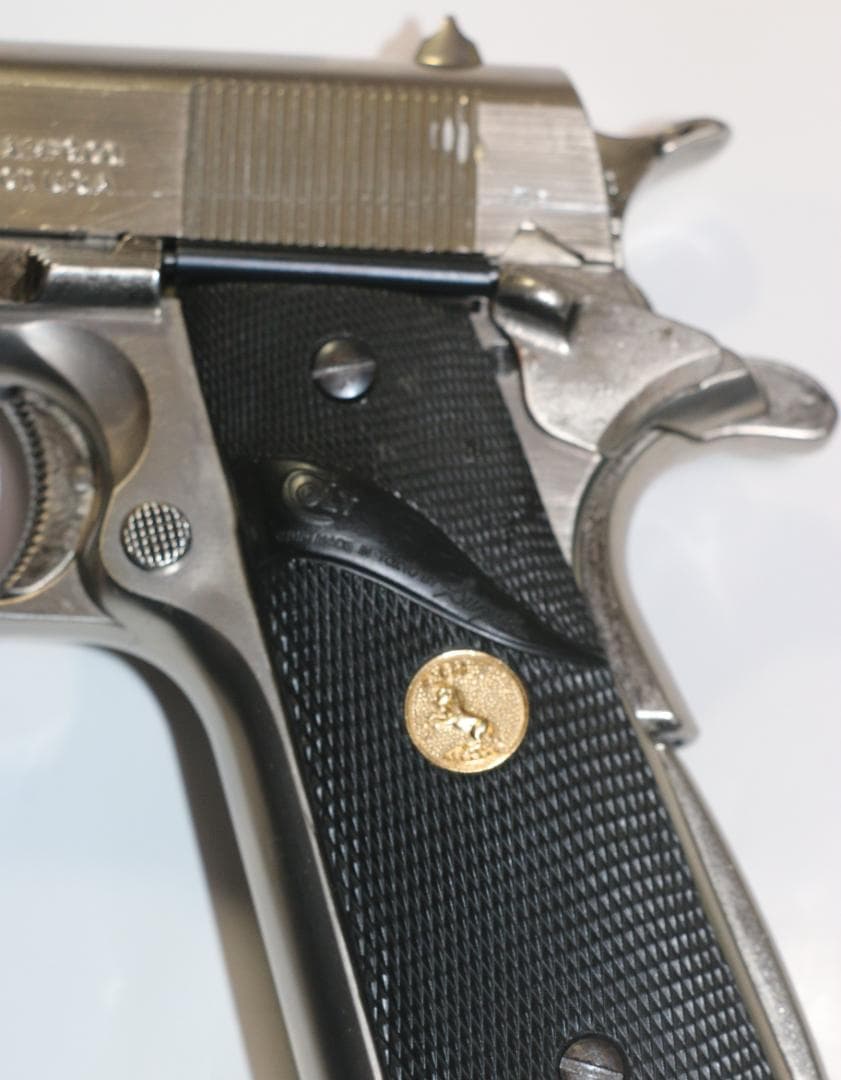 超希少！スズキ製作所ABS樹脂製モデルガン コルトガバーメント銀　SPG 合法品