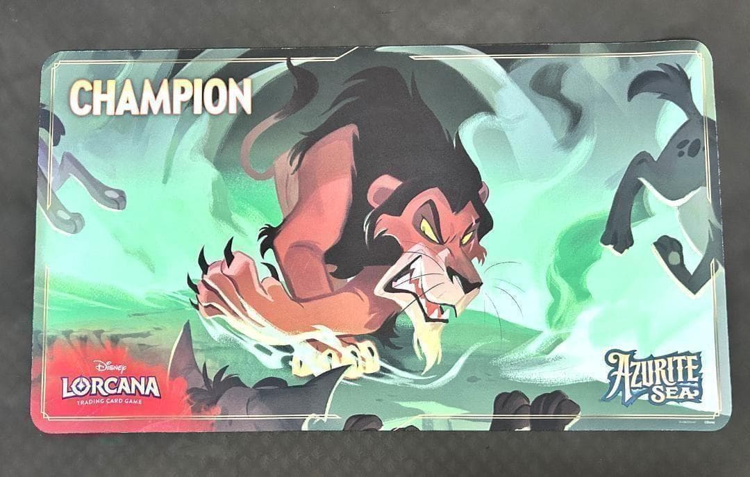 【日本未発売】 ディズニー ロルカナ スカー プレイマット チャンピオンモデル