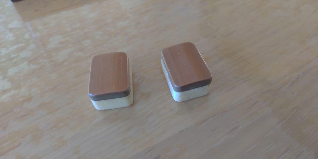 麻雀牌　アンティーク　骨牌　背竹