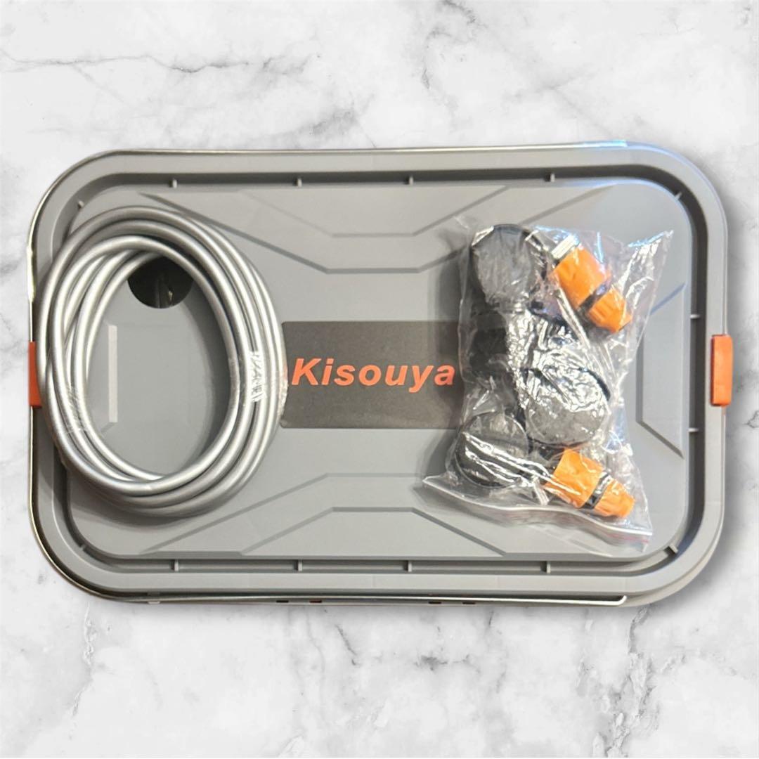 高圧洗浄機 コードレス 充電式 9MPa強力噴射 22L折り畳みバケツ付き