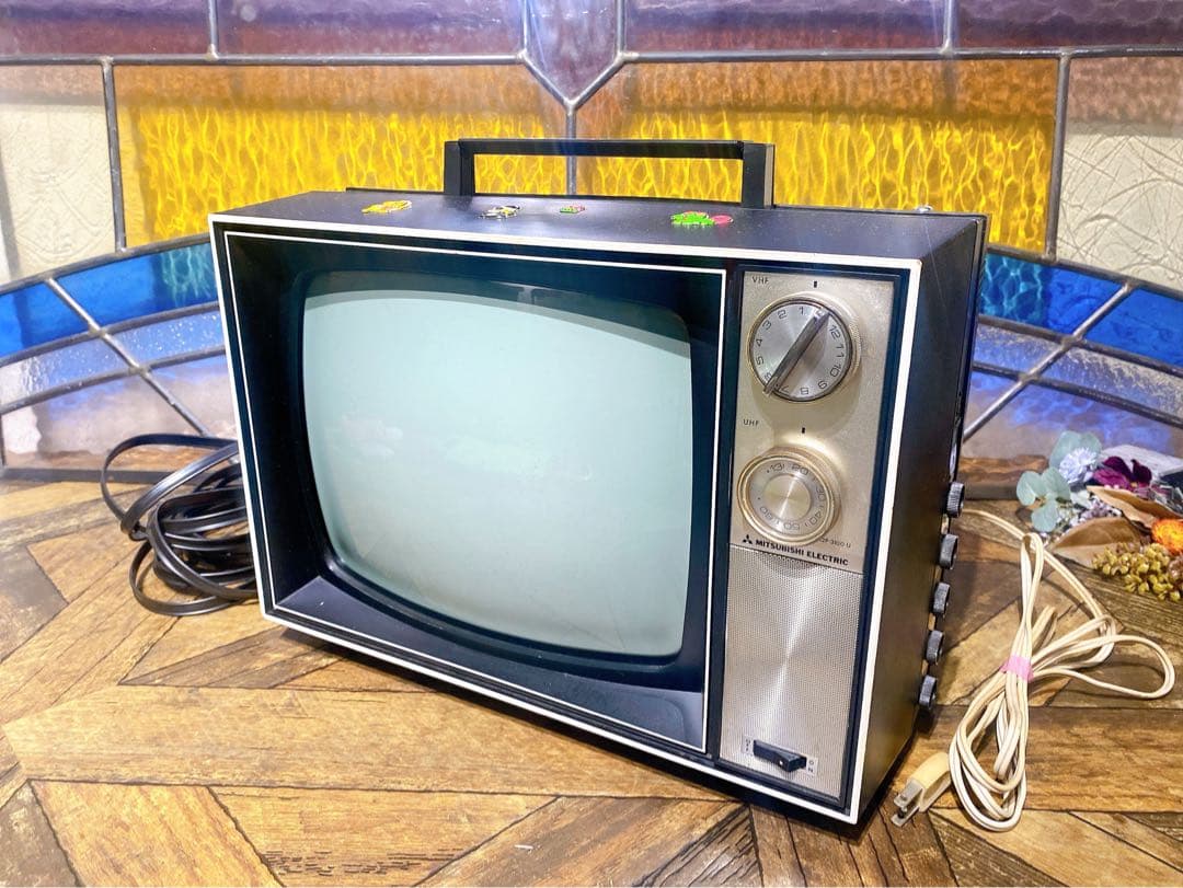 三菱 テレビ 12P3100U 当時物 インテリア昭和レトロ アンティーク