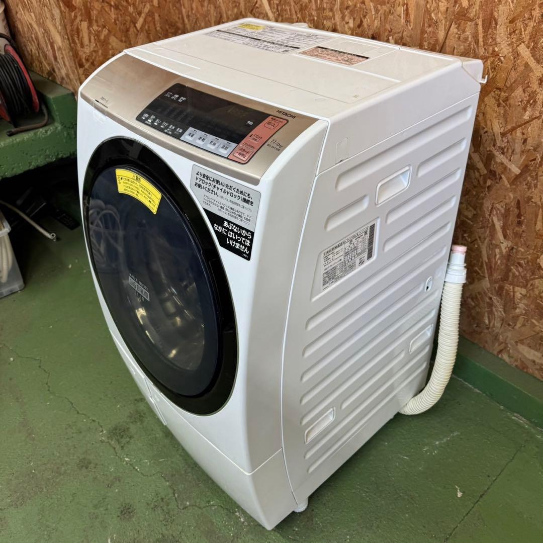 298 日立ビッグドラム　乾燥付　11/6キロ　小型　一人暮らし　左開き　保証込