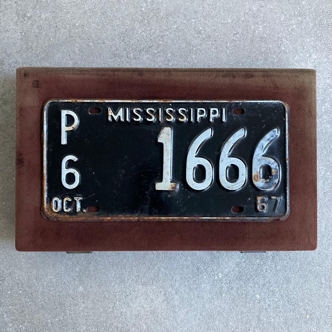 アメリカヴィンテージ コレクションBOX 1967 ミシシッピナンバープレート付