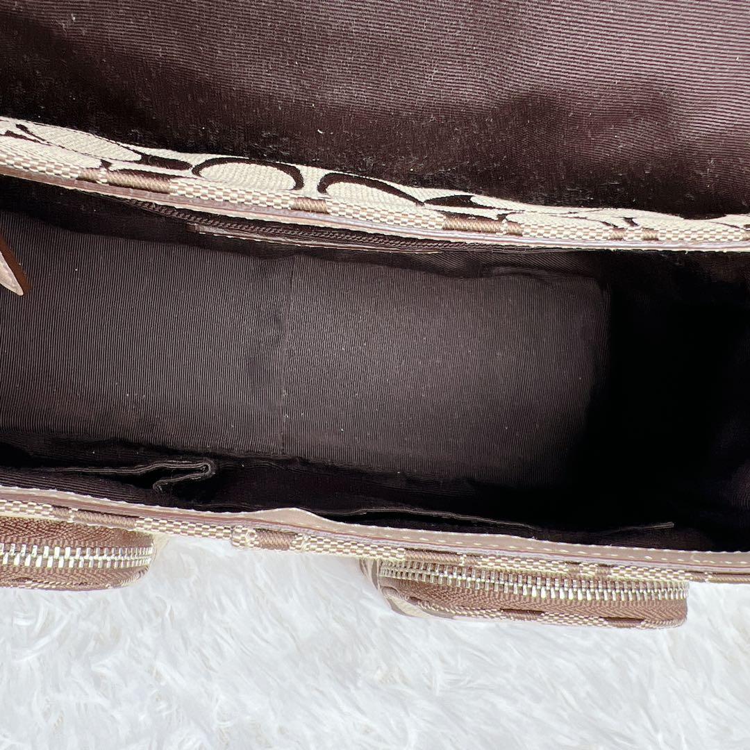 極美品✨COACH ソーホー シグネチャー ショルダーバッグ ベージュ y2k