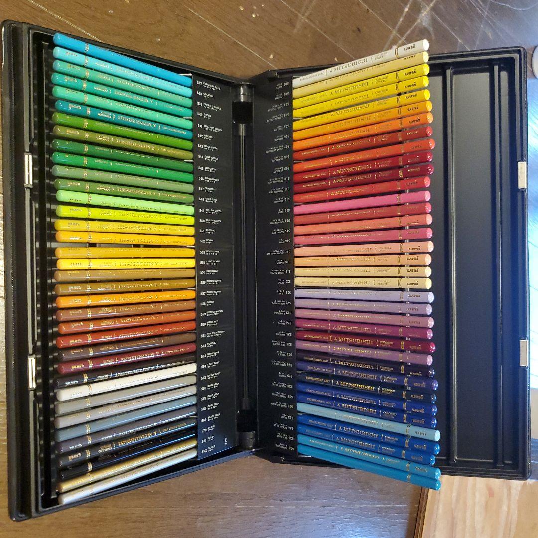 水彩色鉛筆 72色セット ケース付き