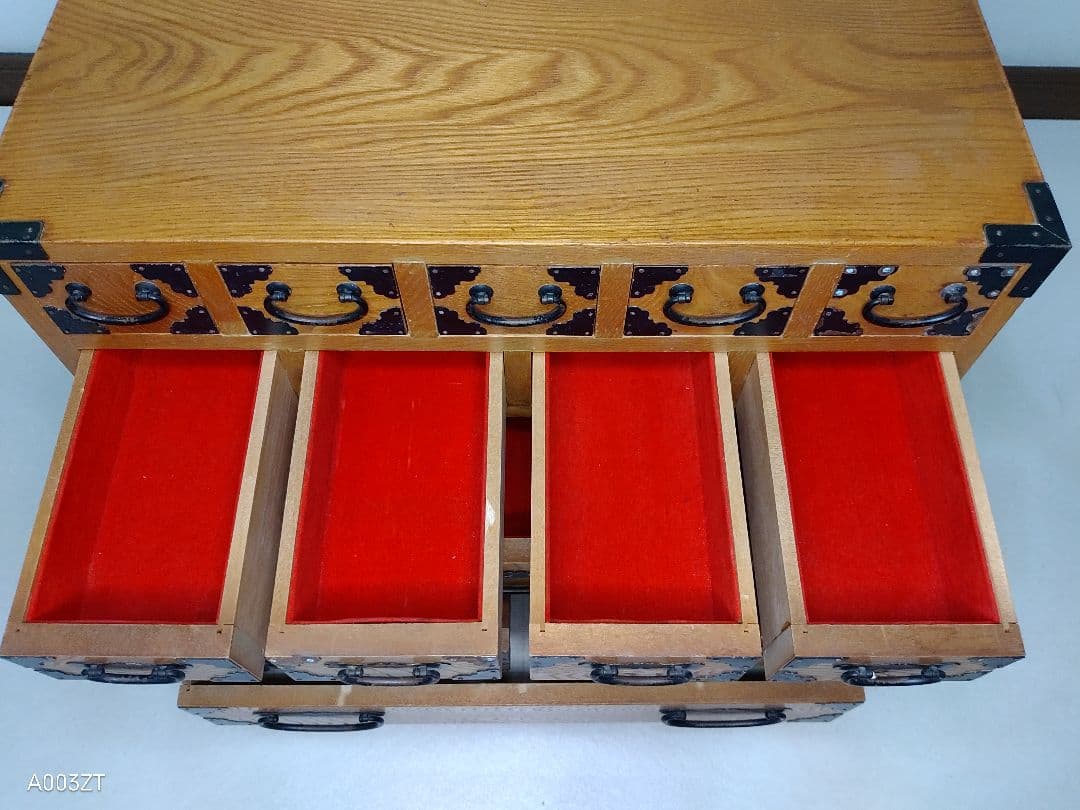 薬箪笥 薬箱 小引き出し 小物入れ 昭和レトロ 5段 17杯