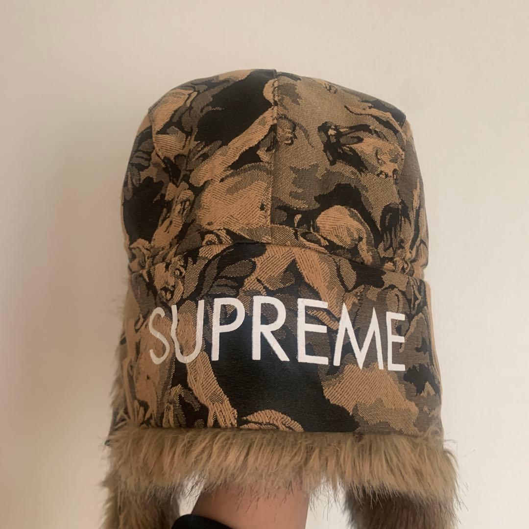 シュプリームSUPREME 16AW ケルビムフライトキャップトゥルーパーハット