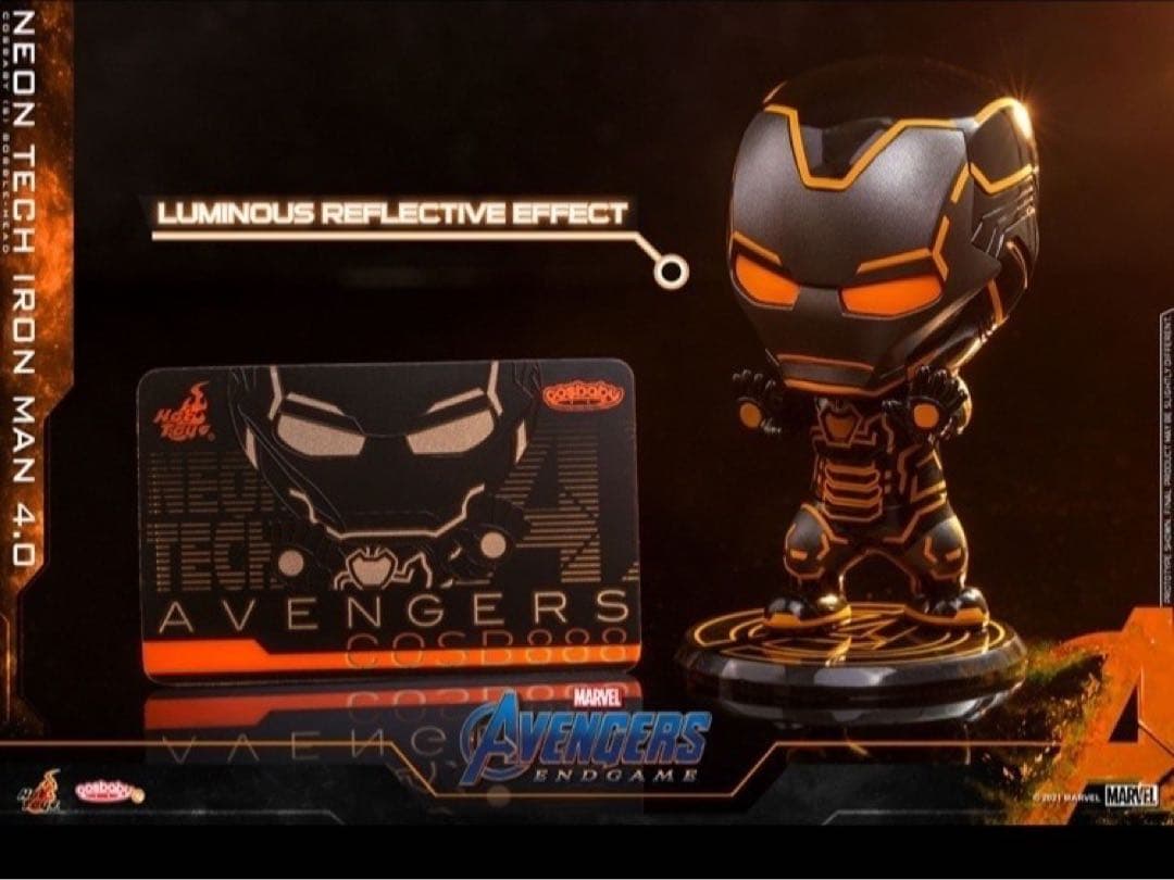 未開封 ホットトイズ コスベイビー アイアンマン 3点 マーベル キーチェーン