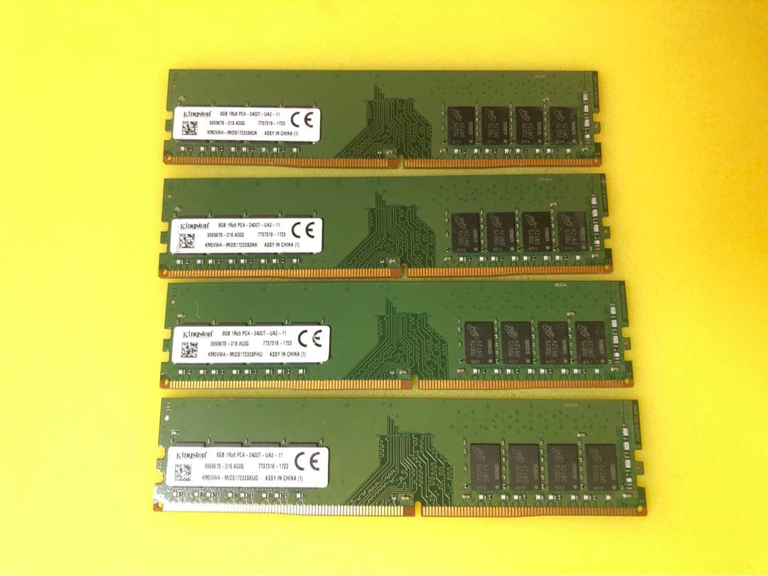 週末割引【中古品/テスト済】DDR4-2400T 8GB 4枚 32GB
