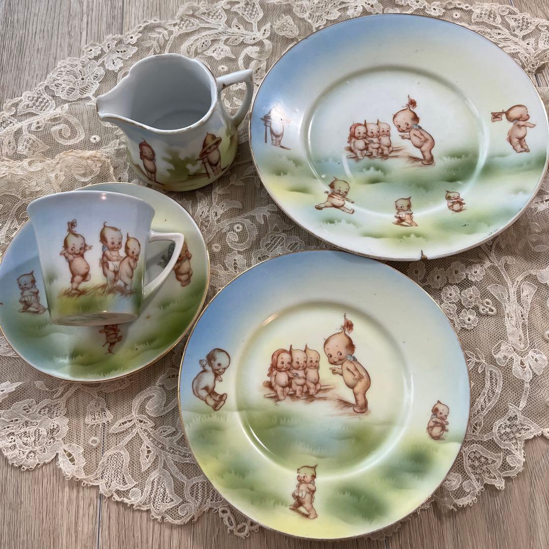 ローズオニール　キューピー　カップ&ソーサー他　食器セット　アンティーク