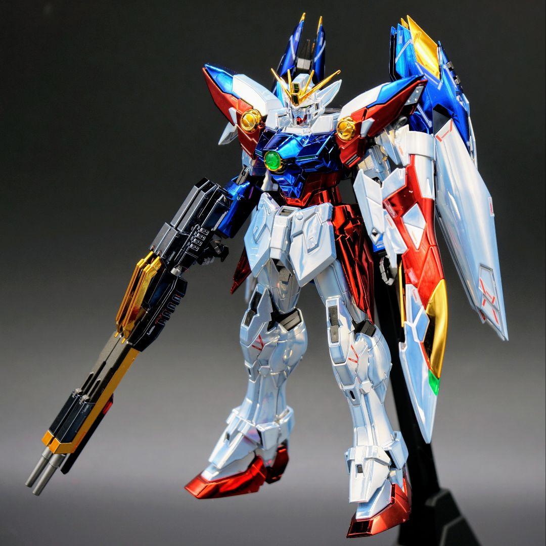 完成品【メッキ仕様】MG ウイングガンダム プロトゼロ EW 塗装 メカニカル