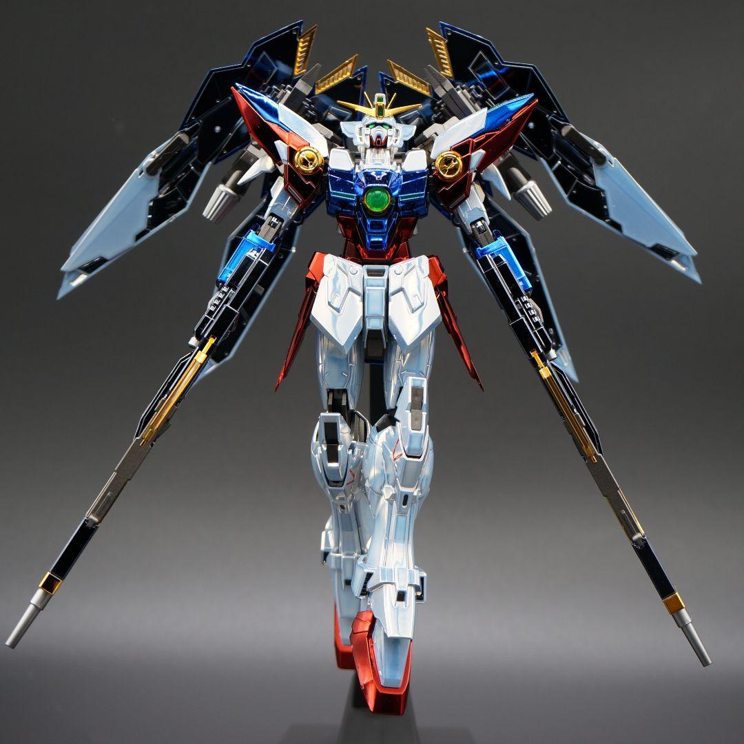 完成品【メッキ仕様】MG ウイングガンダム プロトゼロ EW 塗装 メカニカル