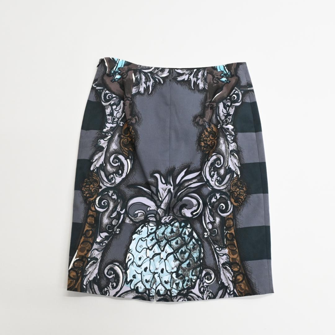 ■ 47317★年 PRADA プラダ スカート フルーツ柄 タイト