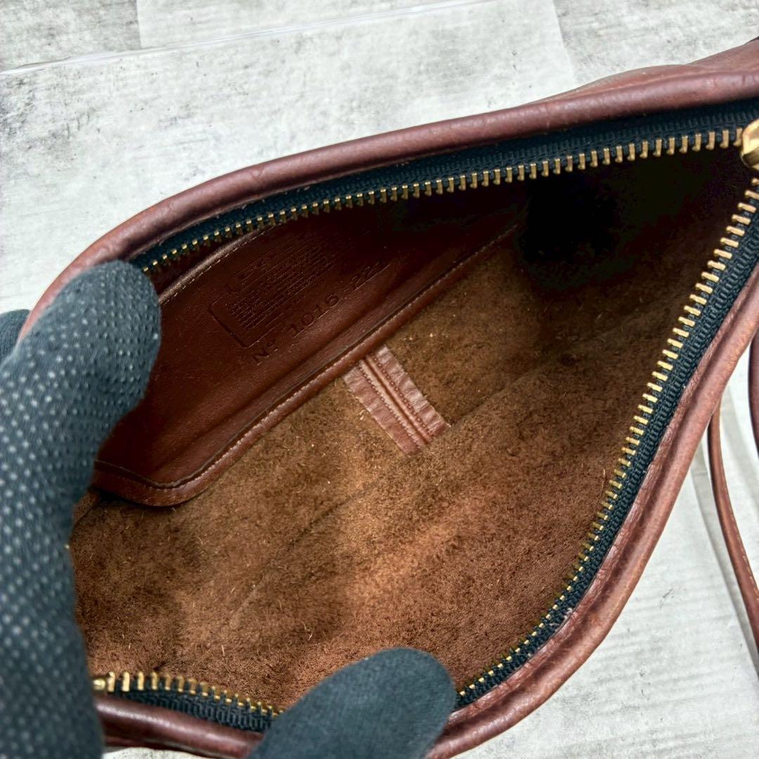 希少 良品 オールドコーチ ショルダーバッグ クロスボディ ハーフムーン レザー