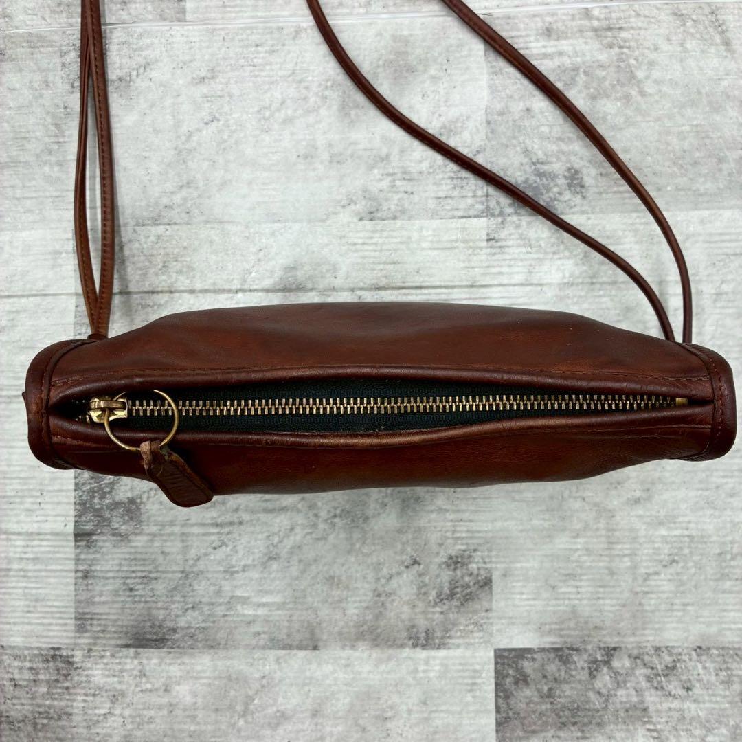 希少 良品 オールドコーチ ショルダーバッグ クロスボディ ハーフムーン レザー