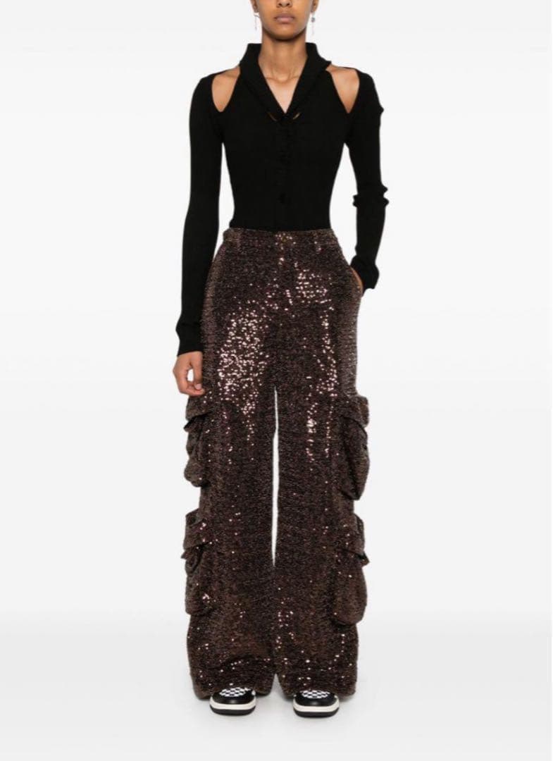 Amiri アミリ　総スパンコール　sequin　カーゴパンツ