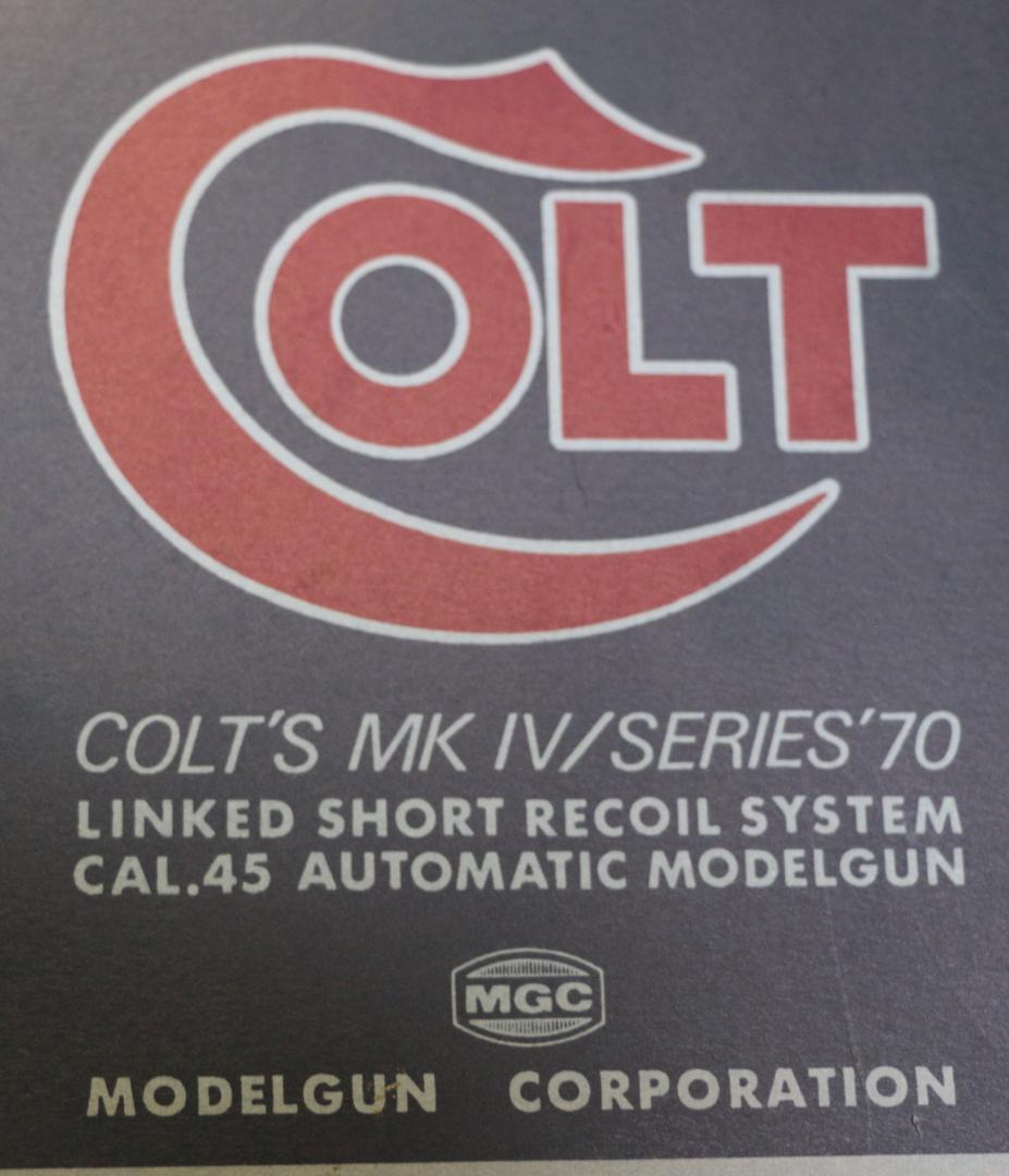 MGC　AＢＳ樹脂製モデルガン コルト GM　ＭＫⅣマットシルバーSPG合法品