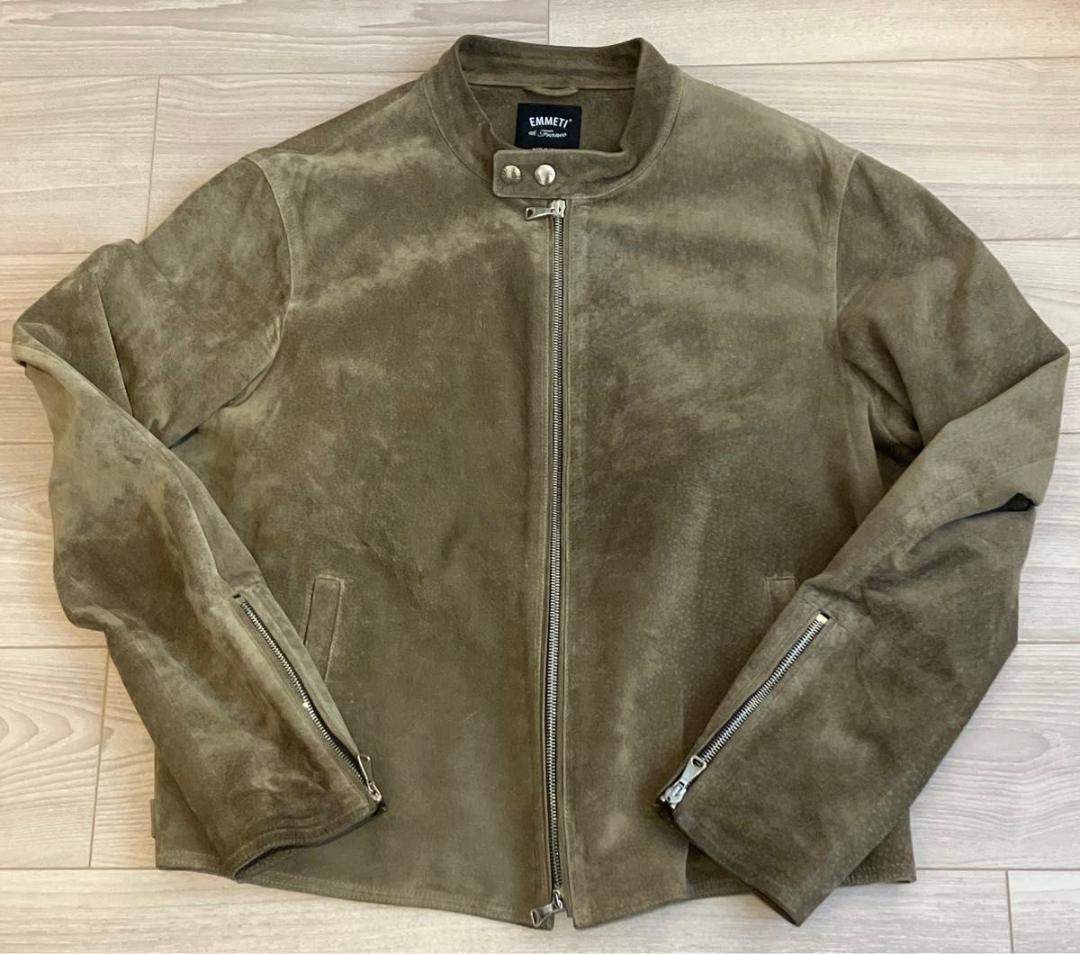 EMMETI H UOMO 干場義雅 別注 スエード ライダース