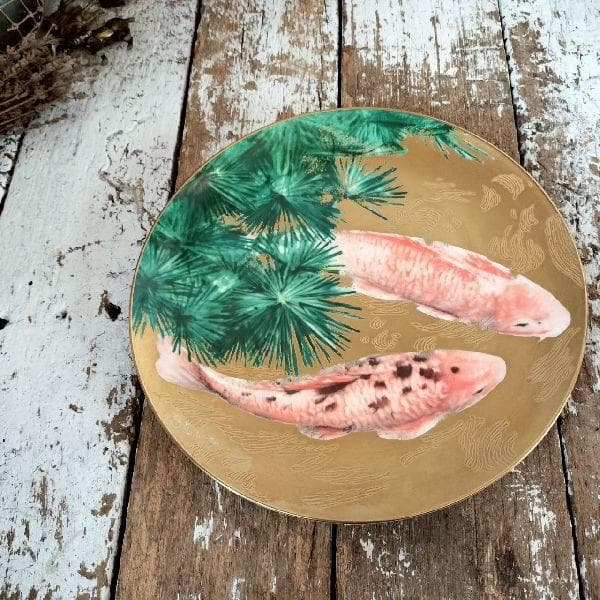 ヴィンテージ ノリタケ Noritake 日本陶器 スタジオコレクション 錦鯉