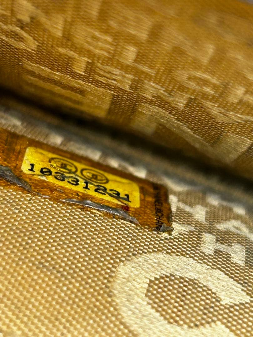 正規品 希少 シャネル CHANEL 二つ折り ミニ 財布 ロゴ ブルー/626