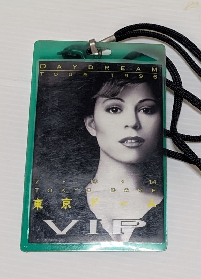 ヒ*ジ様 1996年来日公演　マライア・キャリー　サイン入りCD VIP パス