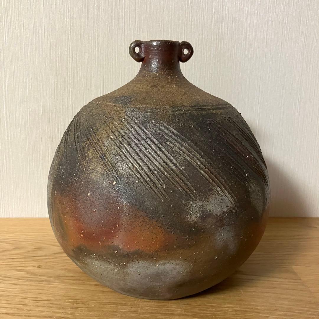 備前焼　一輪挿し　花瓶　花器