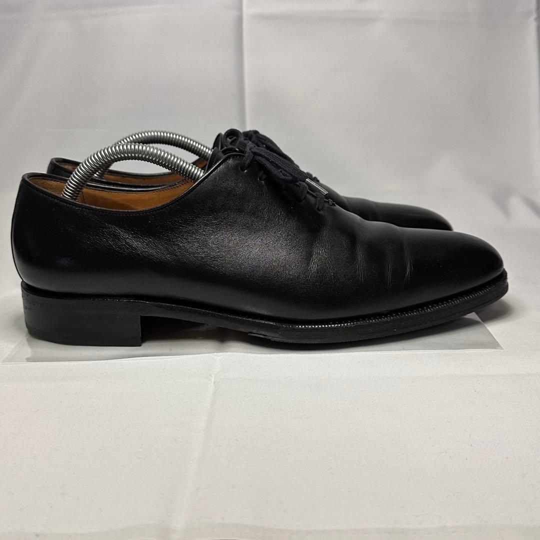 ヤンコ☆革靴☆ブラック☆ホールカット☆本革☆7.5☆スペイン製☆206