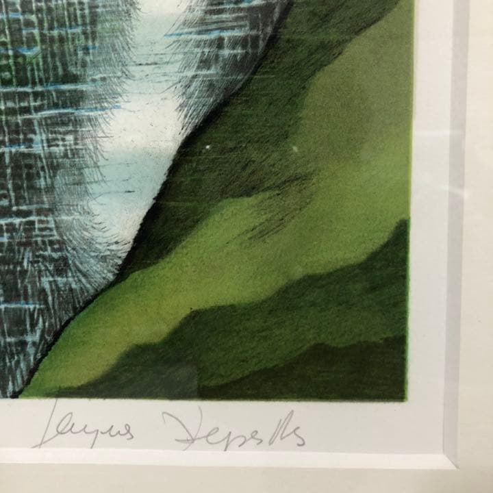 ジャック・デペルト　リトグラフ　大型風景画