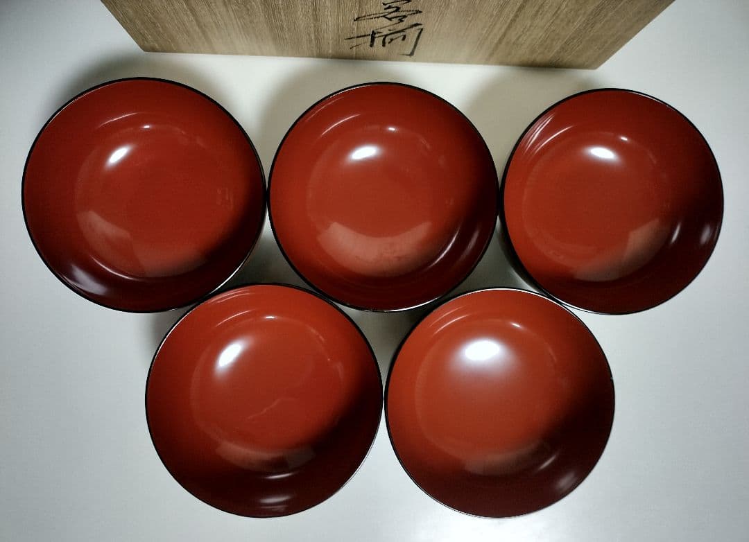 秀衡塗　秀衡椀　5客セット　煮物椀 雑煮椀