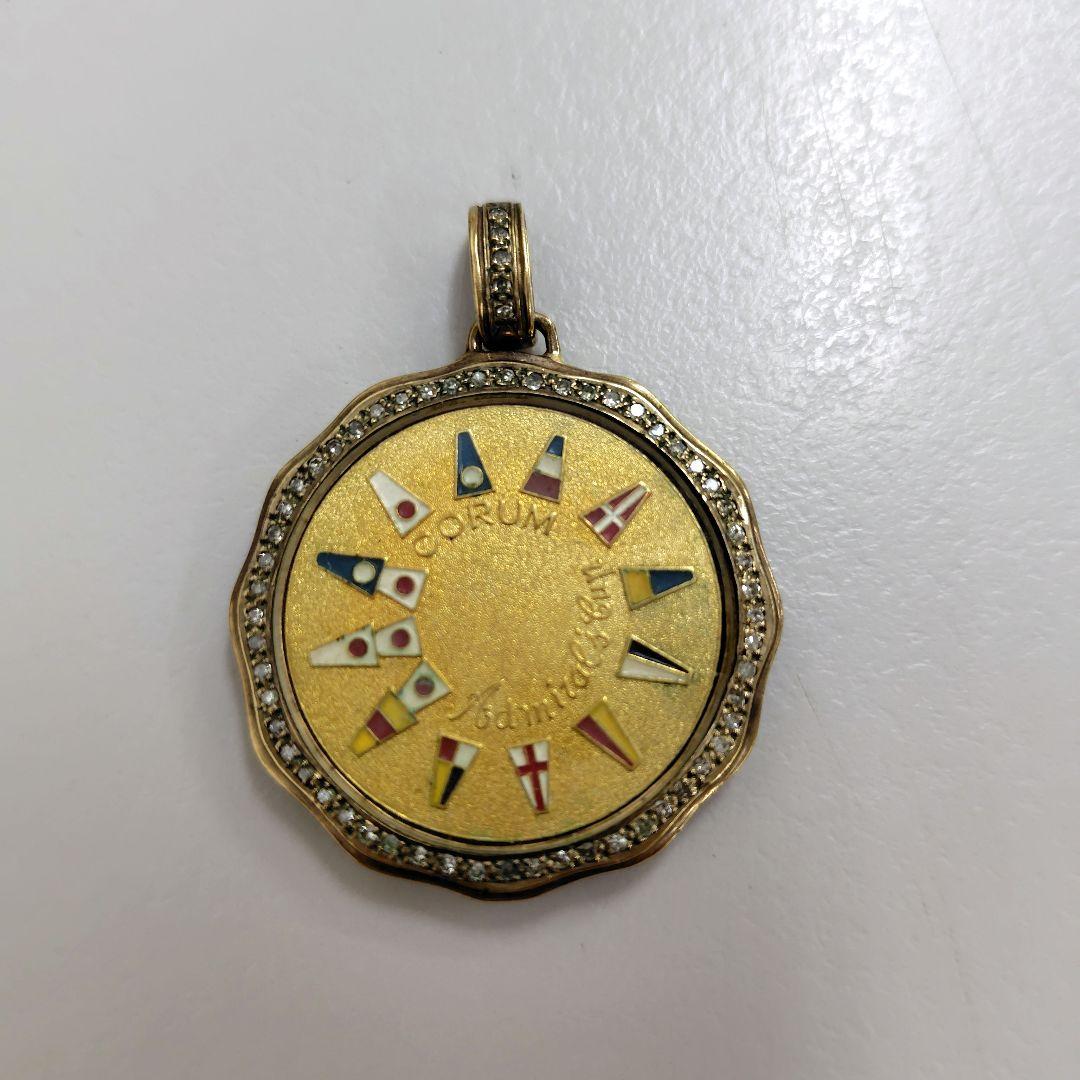 コルム CORUM ゴールドペンダント 金 ダイヤ