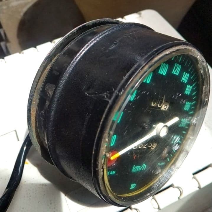 さっしぃ〜　　CB750fourKO国内スピードメーター当時物　青フリ