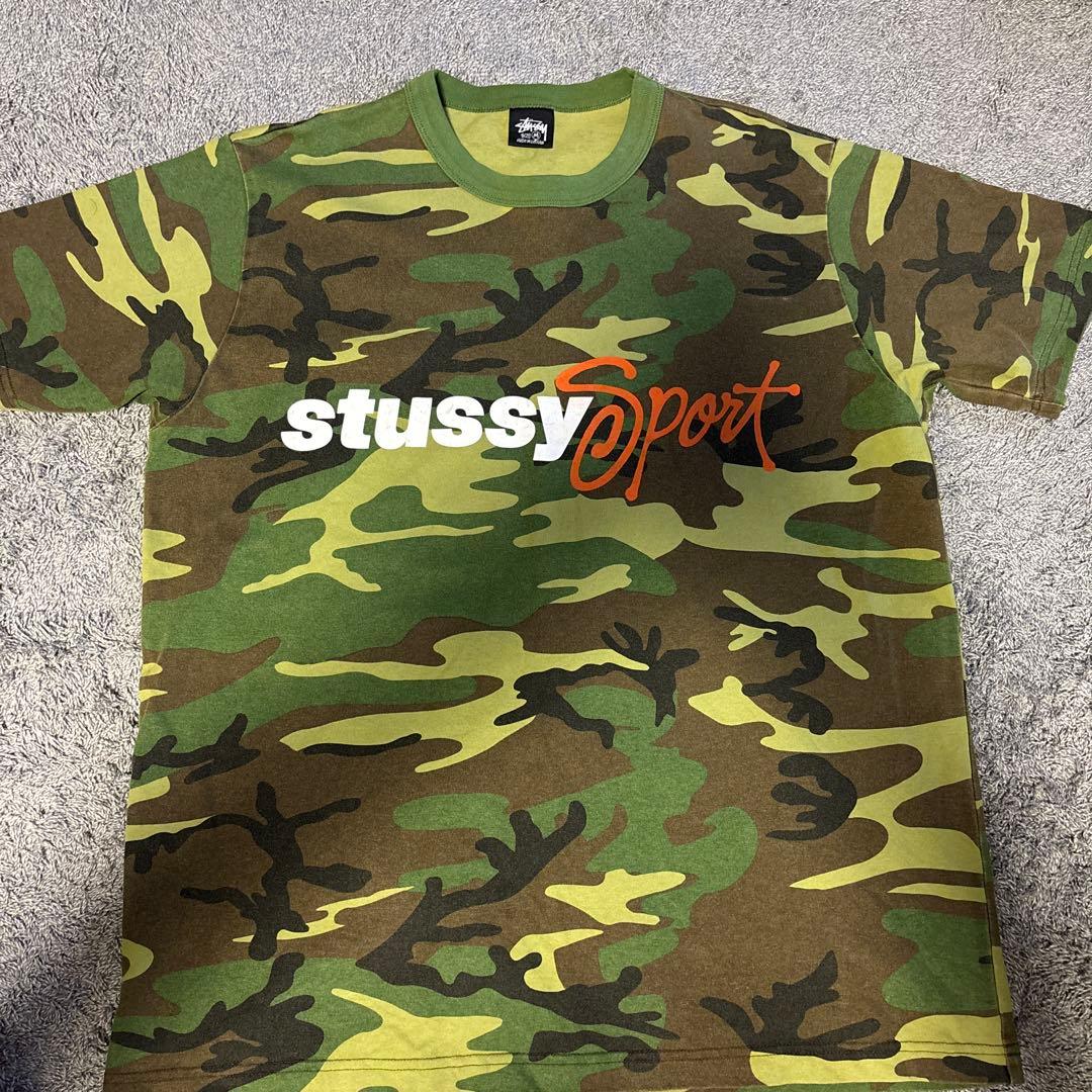 stussy sports 迷彩 Tシャツ M