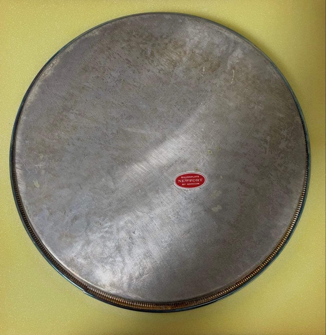 gorham シルバートレイ　お盆　アンティーク　昭和　レトロ　ビンテージ