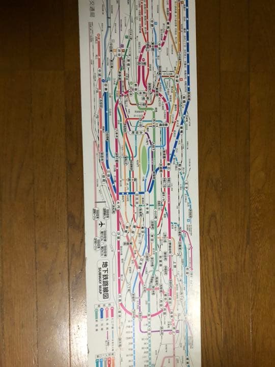 激レア！実使用！！都営地下鉄電車内路線図