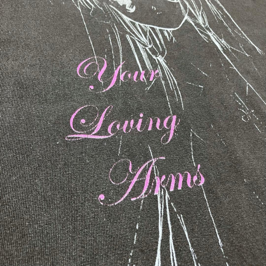 【L】ちょびっツ ちぃ アニメ Tシャツ フェードブラック 両面プリント