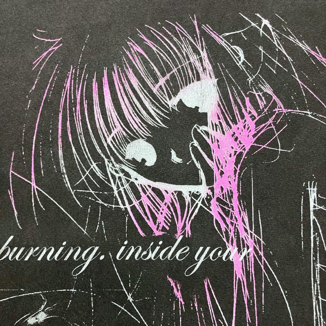 【L】ちょびっツ ちぃ アニメ Tシャツ フェードブラック 両面プリント