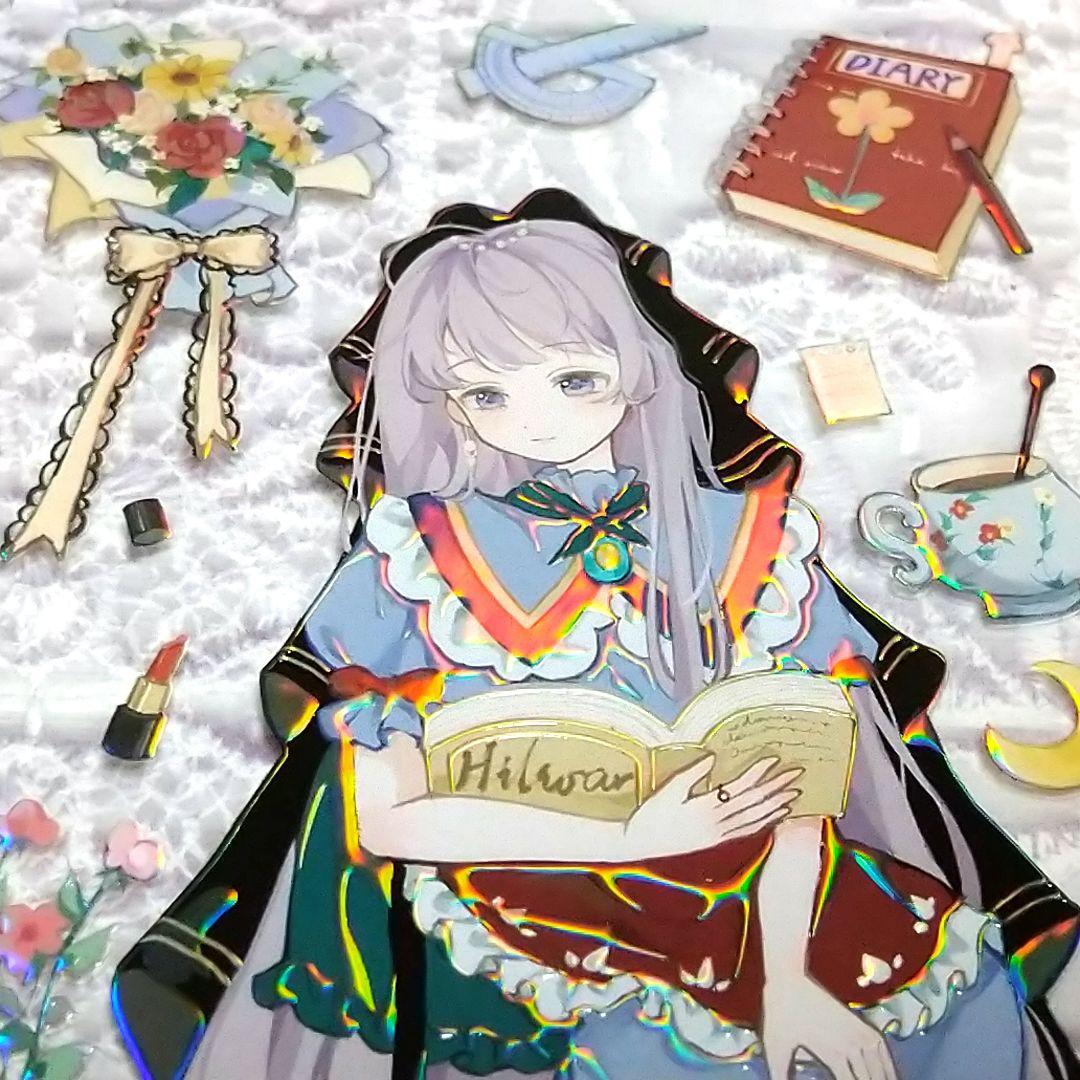 J381＃初冬糯糯(虹光)Likey切り売り海外人物マステ女の子