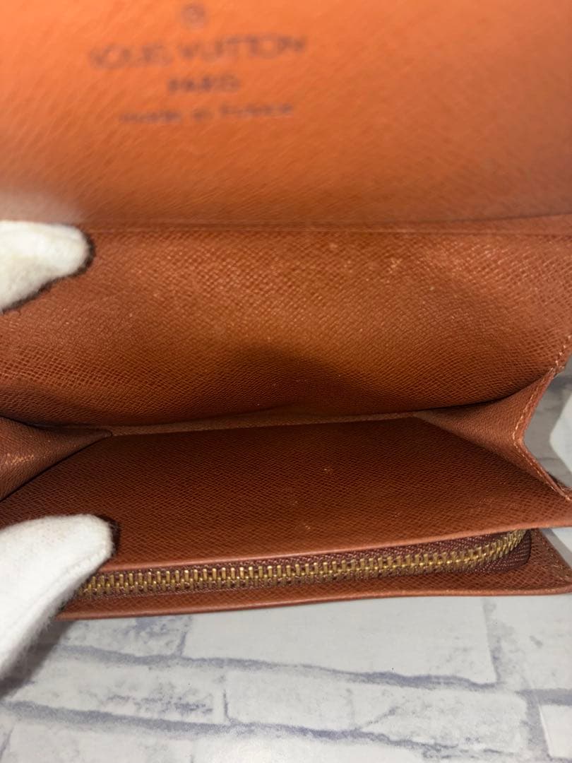 『美品』ルイヴィトン 二つ折り財布 ポルトモネ ビエ トレゾール モノグラム
