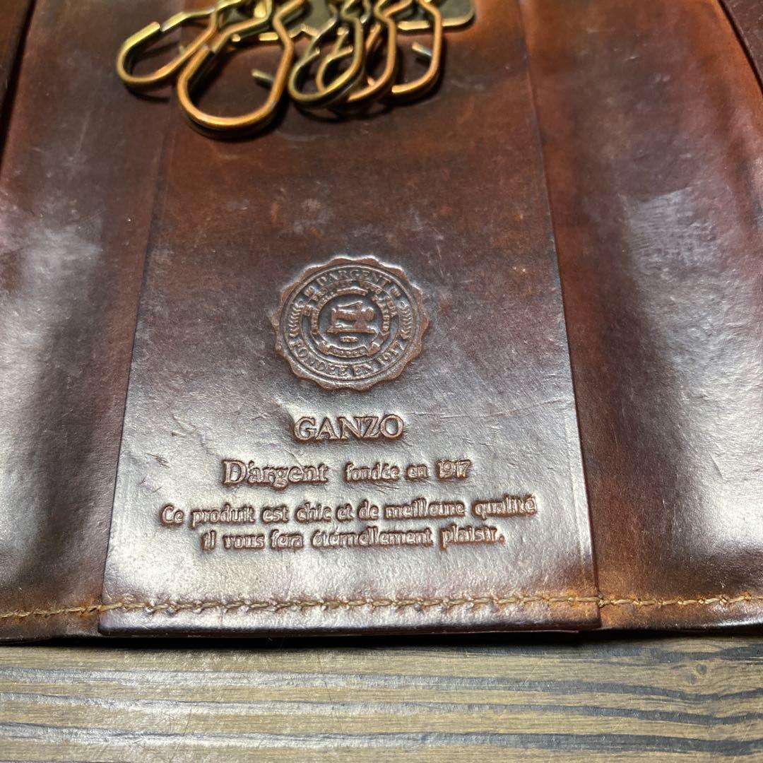 【値下げ】ガンゾ　ganzo シェルコードバン キーケース