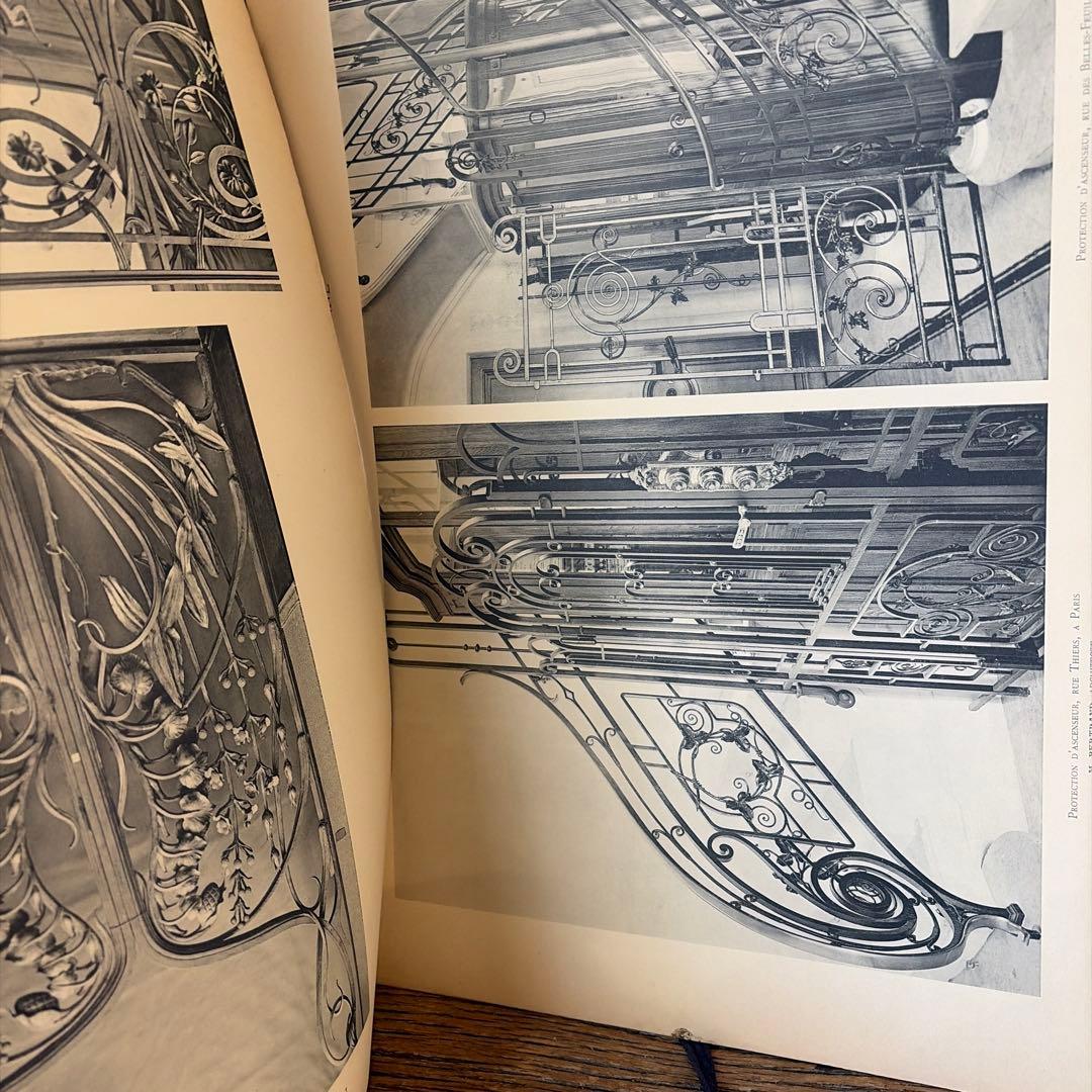 フランスアンティーク　鉄　扉　デザイン　建築　設計　カタログ　古書　希少